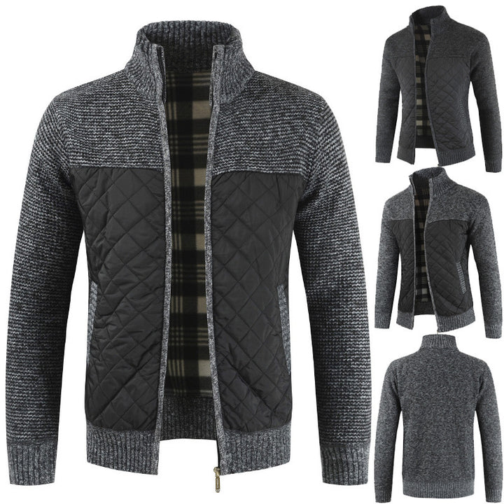 Herren Steppjacke mit Strickdetails Aliams