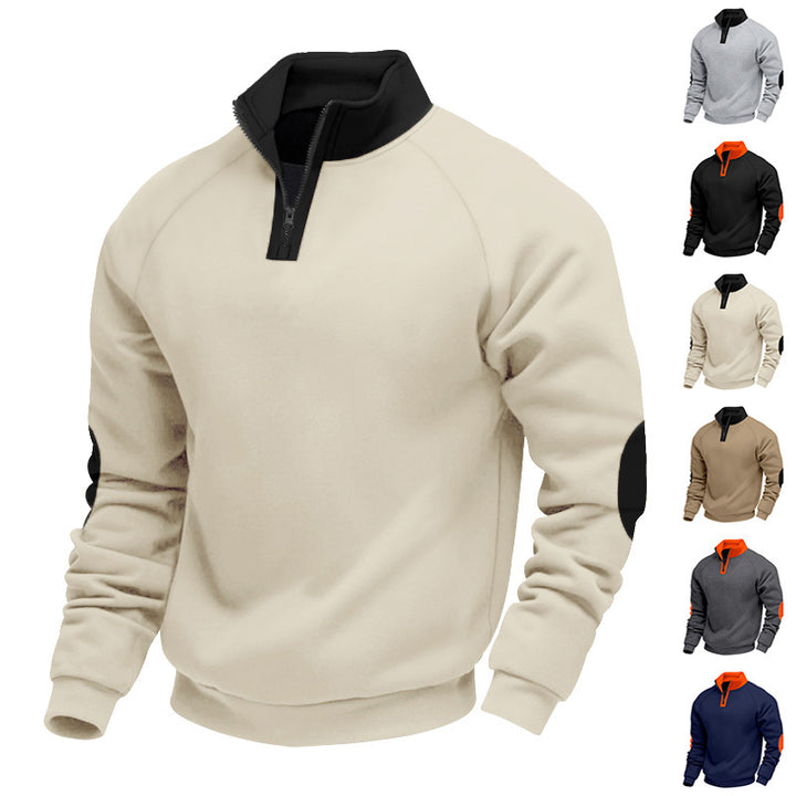 Herren Sportpullover mit hochwertigem Stehkragen Aliams