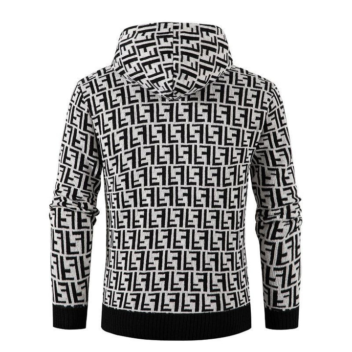 Herren Strickjacke mit modernem Zopfmuster und kuscheligem Innenfutter Aliams