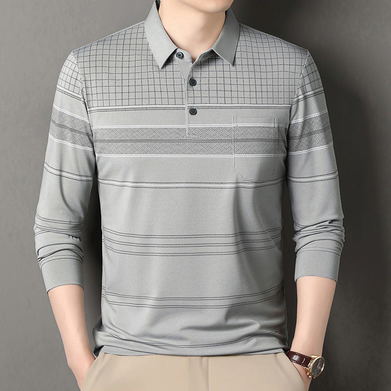 Herren komfortables Poloshirt mit strukturiertem Design und eleganten Details Aliams