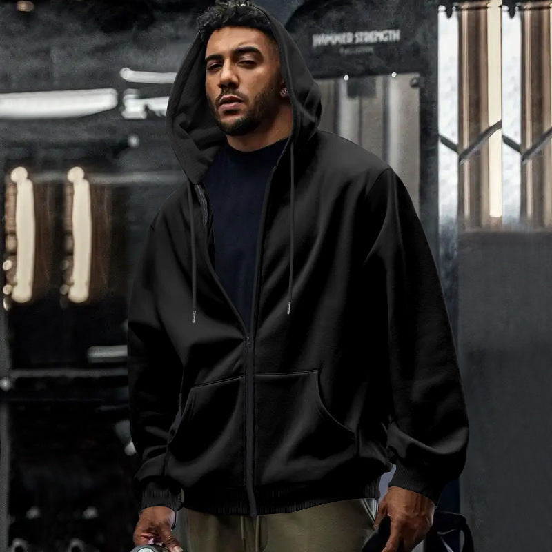 Herren Zip-Hoodie mit bequemen Taschen und weichem Innenfutter Aliams