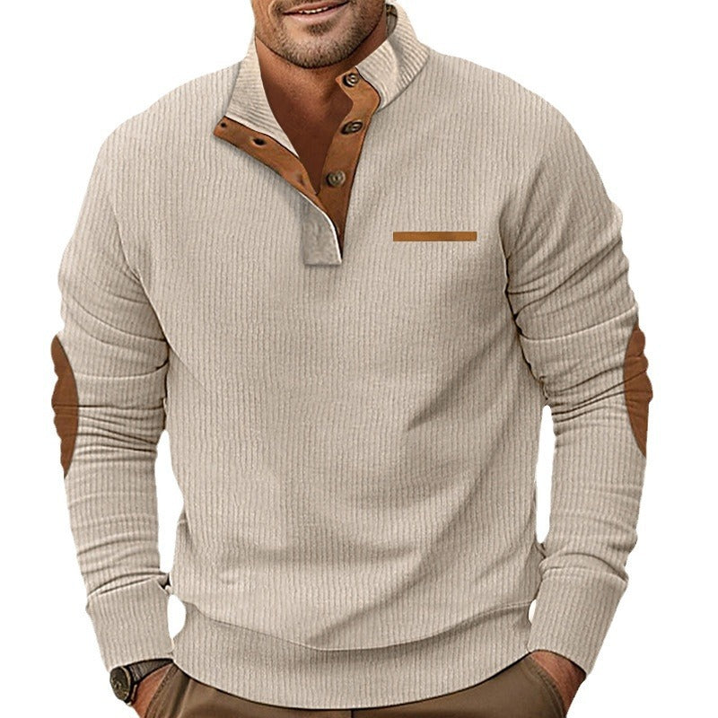 Herren Strickpullover mit kontrastierenden Design-Elementen Aliams