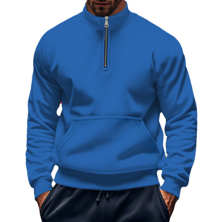 Herren sportlicher Pullover mit halbem Reißverschluss Aliams