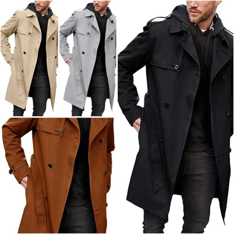 Herren Trenchcoat mit klassischem Stil Aliams