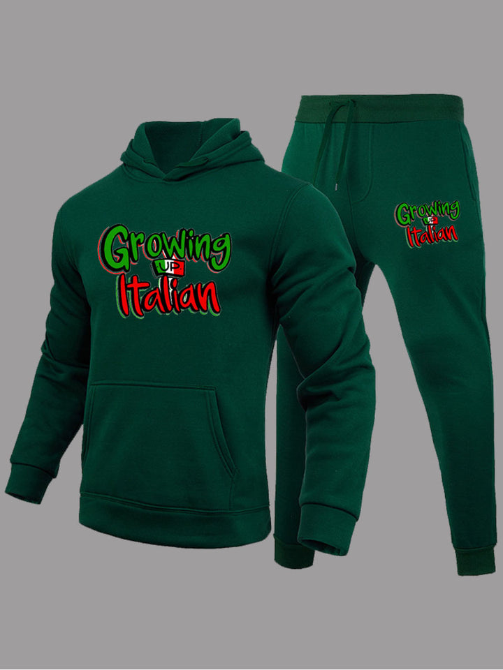 Herren Sweatshirt und Jogginghose Set mit auffälligem Schriftzug Aliams