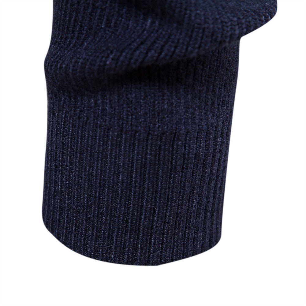 Herren Strickjacke mit modischem Stehkragen und Reißverschluss Aliams