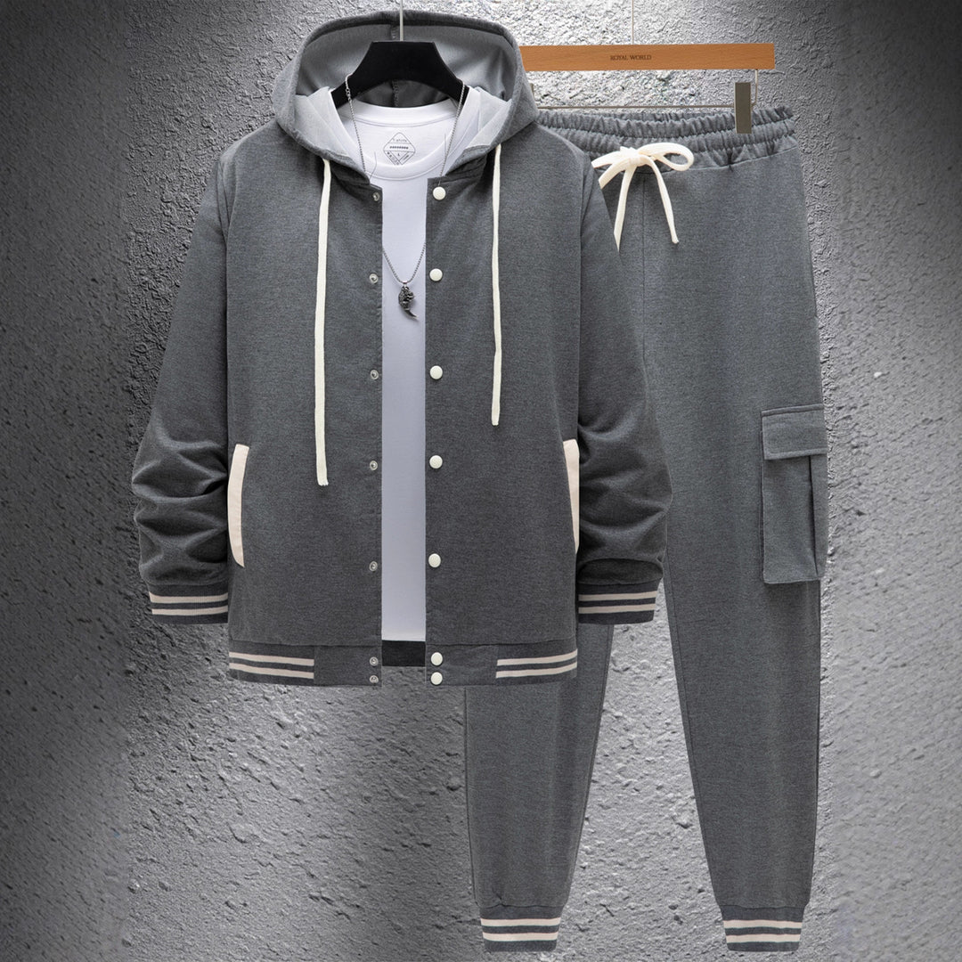 Herren sportlicher Hoodie und Jogginghose Set mit praktischen Tasche und optimaler Passform Aliams