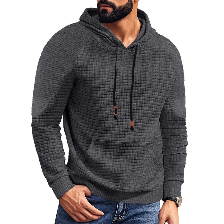 Herren strukturierter Kapuzenpullover mit modernem Design und praktischen Taschen Aliams