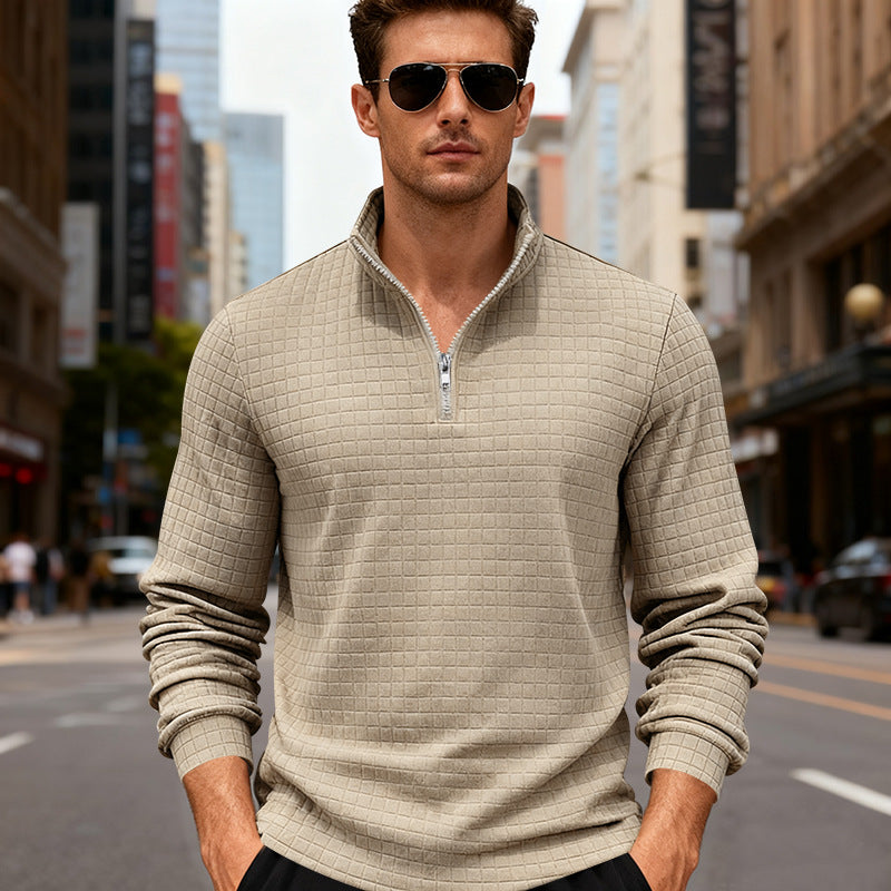 Herren Sportlicher Pullover mit Reißverschluss Aliams