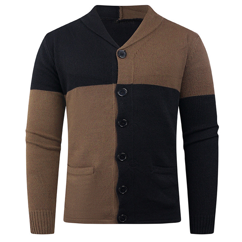 Herren Strickjacke mit modernem Zopfmuster und praktischen Taschen Aliams
