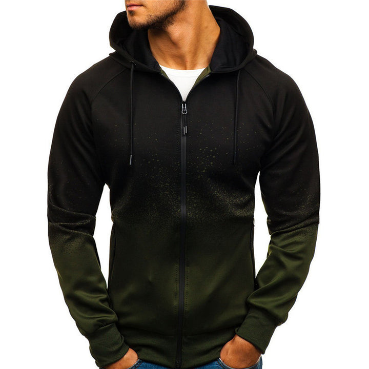 Herren Sportlicher Kapuzenpullover mit modernem Farbverlauf Aliams