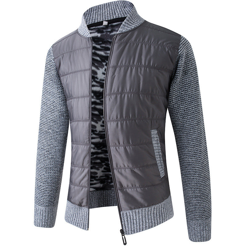 Herren Übergangsjacke mit Stehkragen und strukturiertem Design Aliams