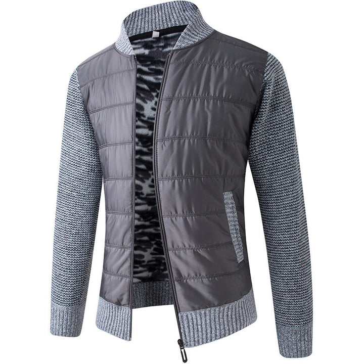 Herren Übergangsjacke mit Stehkragen und strukturiertem Design Aliams