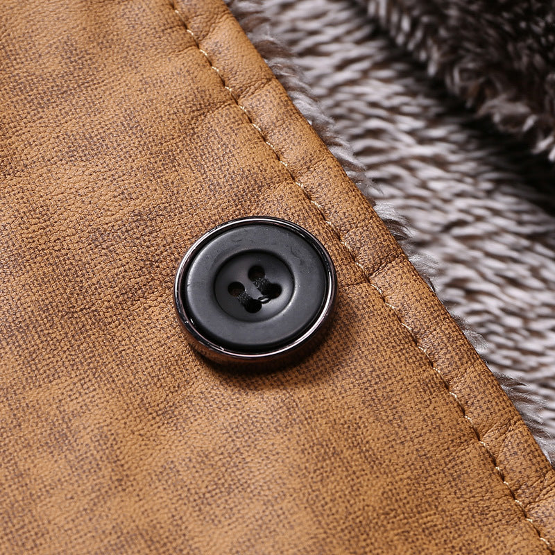 Herren modische Winterjacke mit kuscheligem Innenfutter Aliams