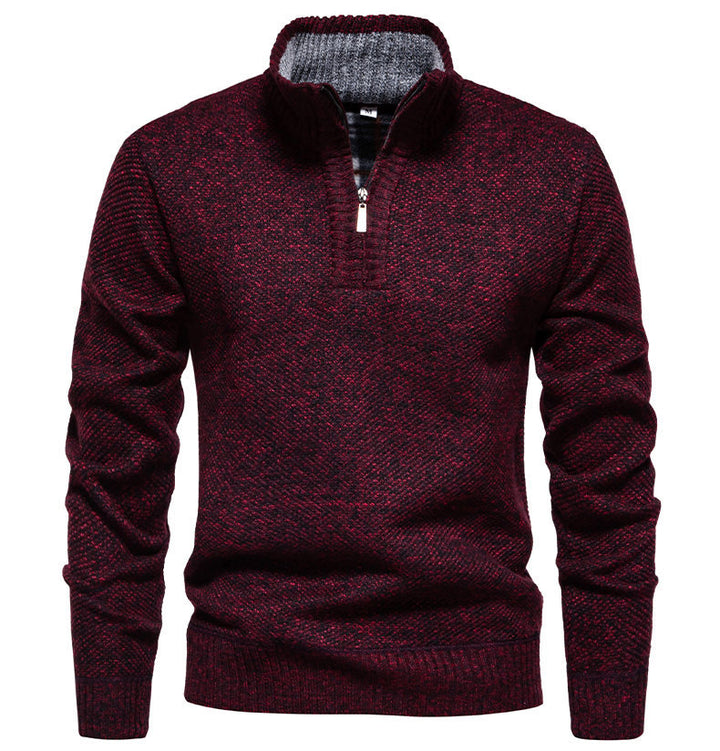 Herren Zip-Pullover mit strukturiertem Design Aliams