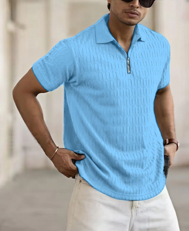 Herren Struktur Polo Shirt Aliams