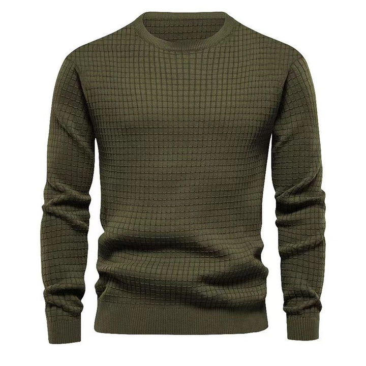 Herren strukturierter Langarmpullover Aliams