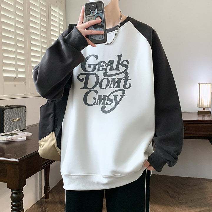 Unisex lässiger Sweatshirt mit modernem Schriftzug Aliams