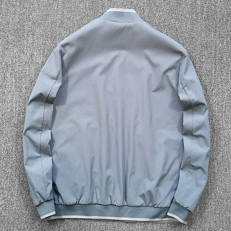 Herren Steppjacke mit Kontrastkragen Hedi-Mode