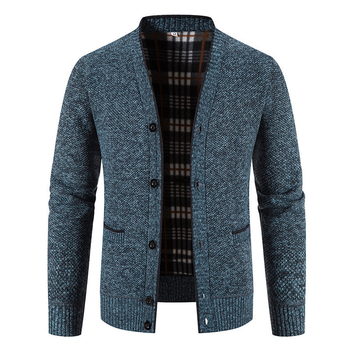 Herren Strickjacke mit zeitloser Karomuster-Aliams