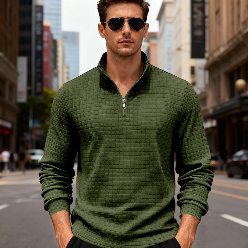 Herren Sportlicher Pullover mit Reißverschluss Aliams