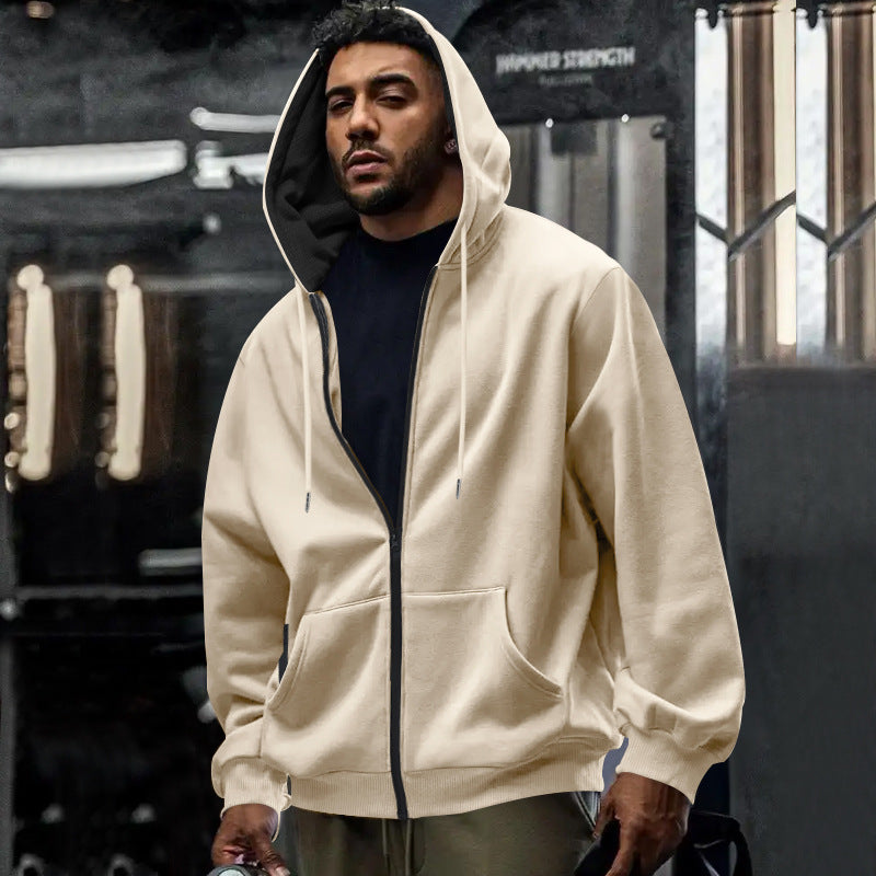 Herren Zip-Hoodie mit bequemen Taschen und weichem Innenfutter Aliams