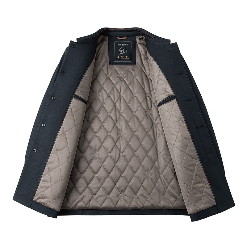 Herren wasserdichte Übergangsjacke mit innenliegenden Taschen Aliams