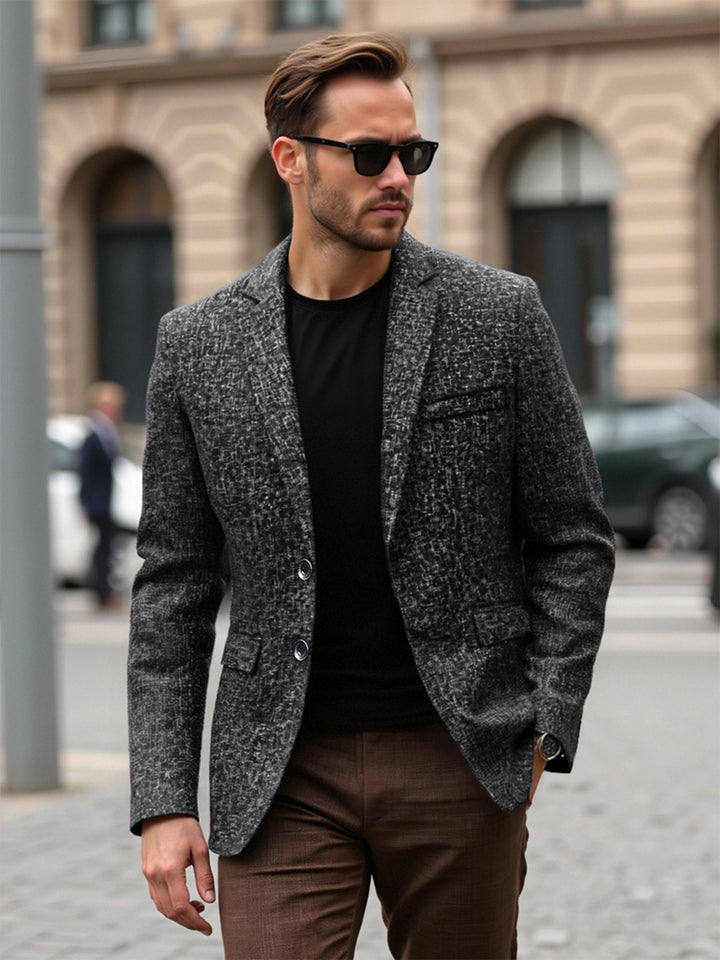 Herren strukturierter Casual Blazer Aliams