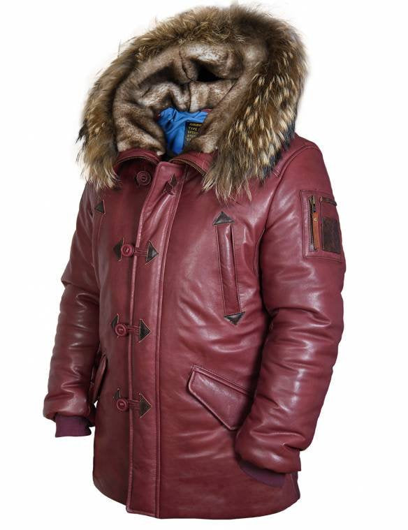 Herren Winterparka mit luxuriösem Kunstpelzkragen und wärmendem Futter Aliams