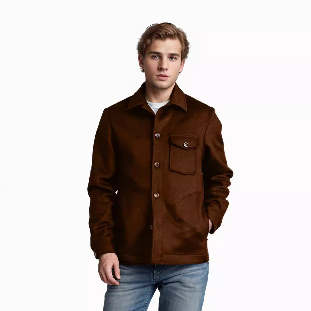 Herren Wolljacke mit praktischen Taschen Aliams