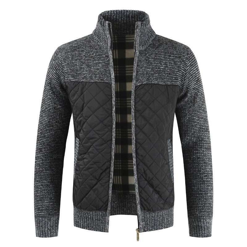 Herren Steppjacke mit Strickdetails Aliams