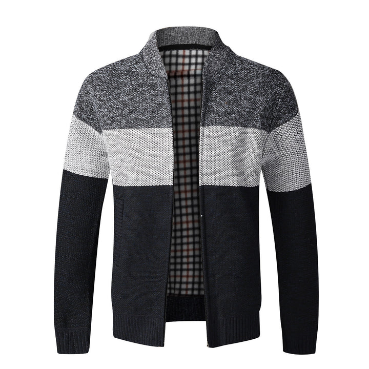 Herren sportlicher Strickcardigan mit modernem Design Aliams