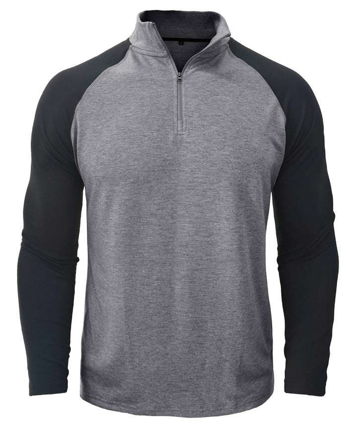 Herren Sportlicher Pullover mit Stehkragen und Reißverschluss Aliams