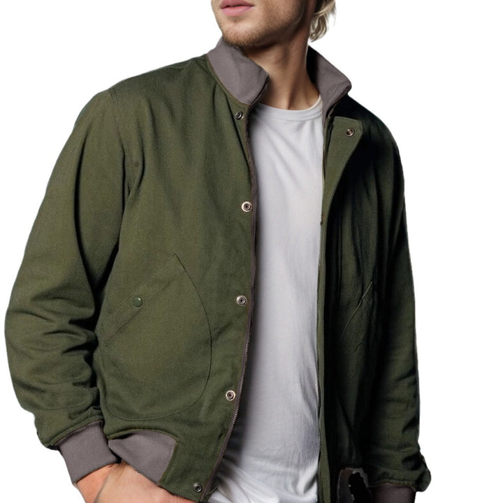 Herren Übergangsjacke mit hohem Kragen und praktischen Taschen Aliams
