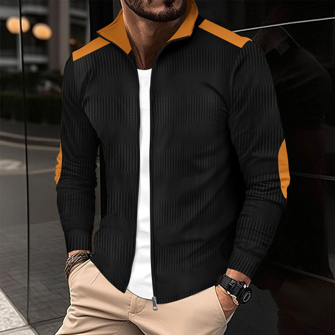 Herren stylische Trainingsjacke mit modernem Strukturdesign und sportlichen Akzenten Aliams