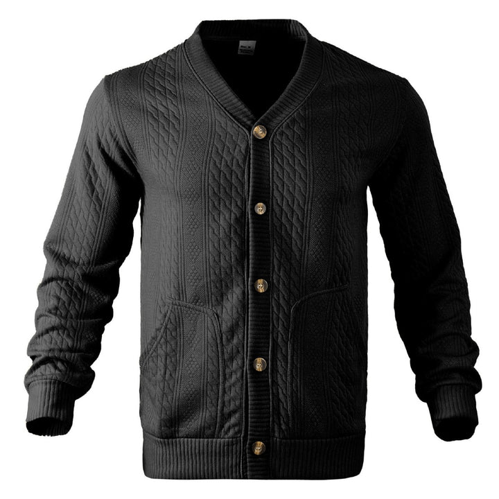 Herren Strickjacke mit modernen Details und praktischen Taschen Aliams