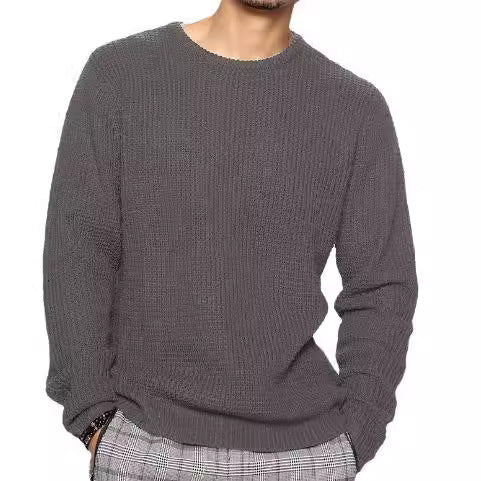 Herren Strukturierter Pullover mit Rundhalsausschnitt Aliams