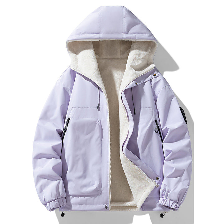 Herren Übergangsjacke mit kuscheligem Fleece-Innenfutter und wasserabweisendem Material Aliams