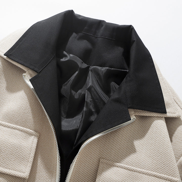 Herren trendige Übergangsjacke mit zwei praktischen Taschen Aliams