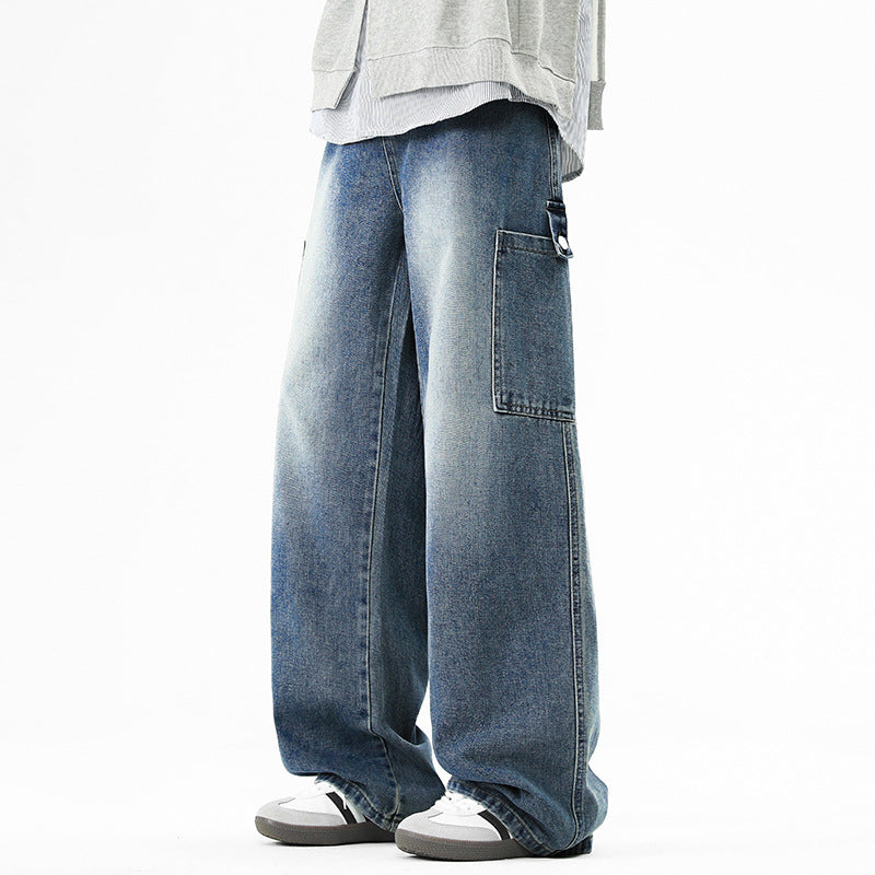 Herren Weit geschnittene Cargo-Jeans Aliams