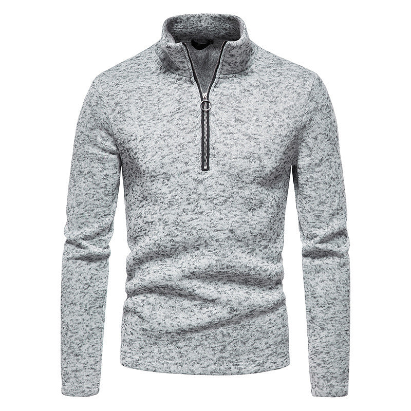 Herren Sportlicher Pullover mit modernem Stehkragen und praktischen Reißverschlussdetails Aliams