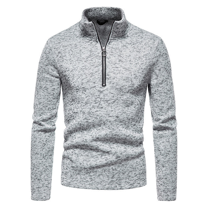 Herren Sportlicher Pullover mit modernem Stehkragen und praktischen Reißverschlussdetails Aliams