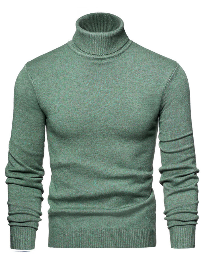 Herren Zeitloser Rollkragenpullover aus weicher Wolle Aliams