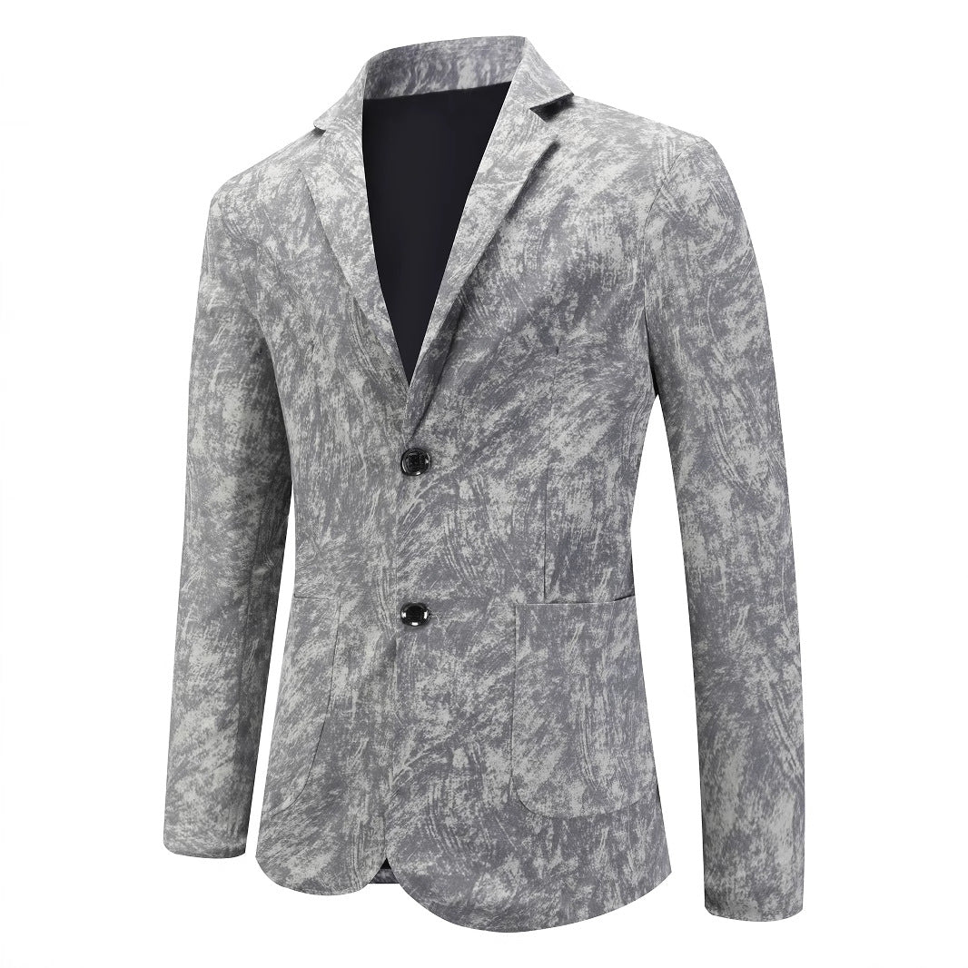 Herren strukturierter Casual-Blazer mit modernem Design und zwei Taschen Aliams