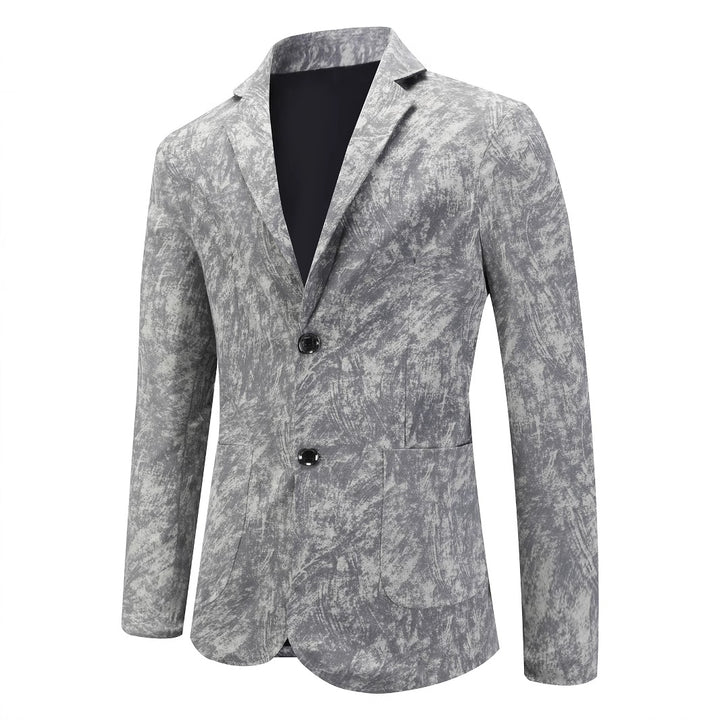 Herren strukturierter Casual-Blazer mit modernem Design und zwei Taschen Aliams