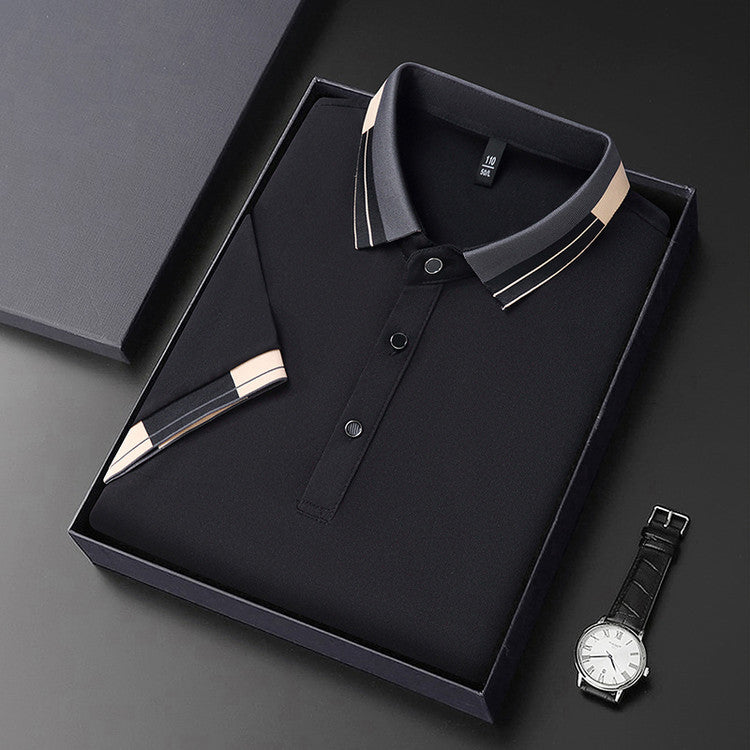 Herren stilvolles Poloshirt mit modernem Kragen und eleganten Akzenten Aliams