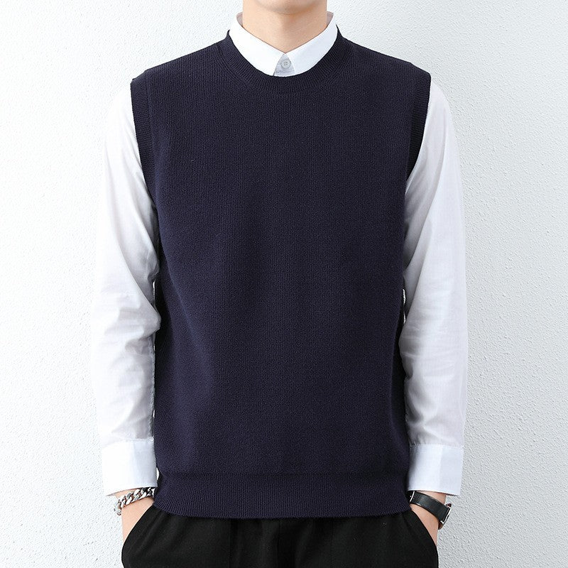 Herren Strickweste mit modernem Feinstrickmuster und bequemer Passform Aliams