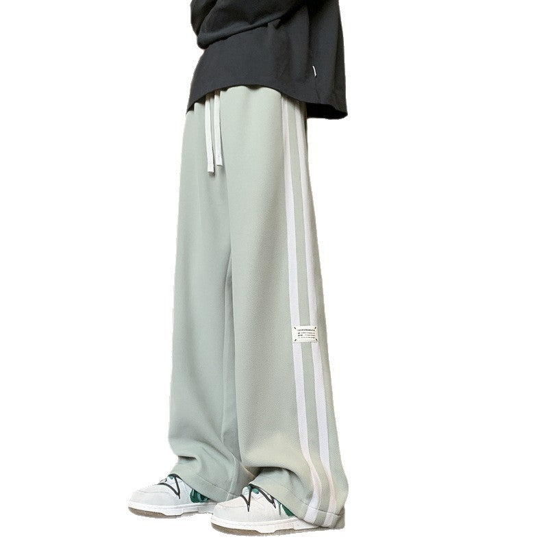 Herren Trendige Freizeithosen mit seitlichen Streifen Aliams