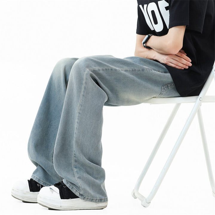 Herren Weit geschnittene Denim-Hose Aliams