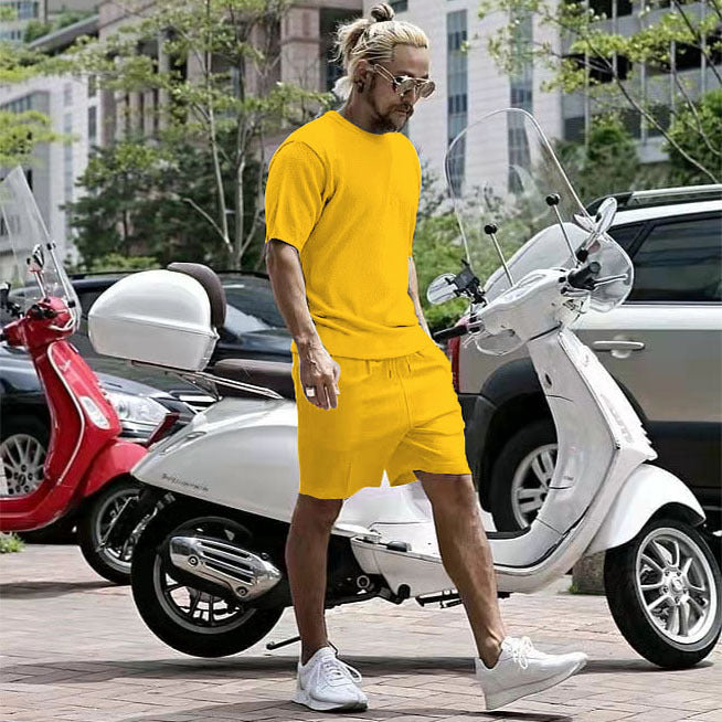 Herren stylisches Freizeit-Set aus atmungsaktivem Material und sportlichem Design Aliams